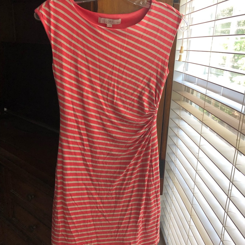 Ann Taylor Loft Petites Striped Dress